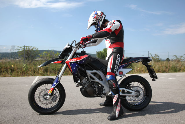Aprilia SXV 450 ab BJ 08 EGO Motorrad Handprotektoren Motocross Offroad schwarz