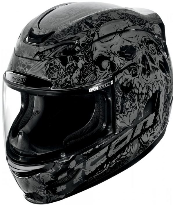 Weiß Schwarz OOTB Spardose Totenkopf mit Sonnenbrille und Motorradhelm One Size